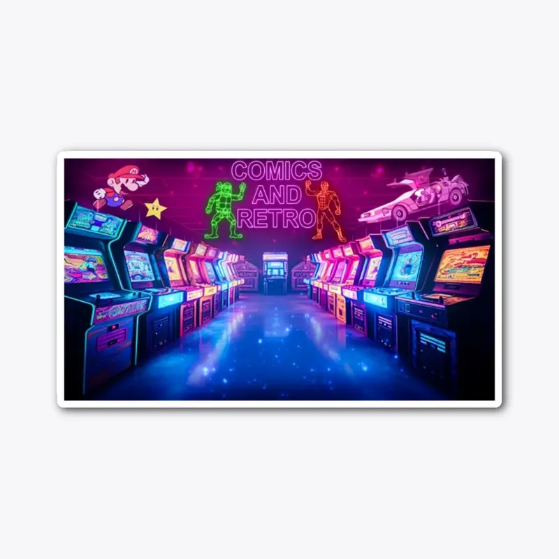 ComicsAndRetro Arcade Sticker